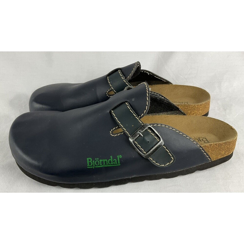 Bjorndal Sandals Mens 45 / US 11 Dark Blue Straps Slip On Slides